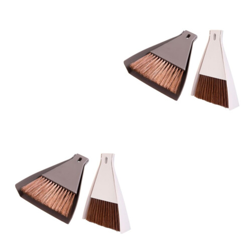 Mini Cleaning Brush Set with Dustpan for Keyboard and Desktop, Compact Design for Precise Dust Removal