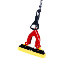 PVA Sponge Mop with Quadruple Roller, Super Absorbent PVA Foam Floor Mop for Home and Kitchen Cleaning