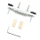 Adjustable Guitar Bridge Clamp Tool Set for Luthier Repairs with Secure Nonmarring Cork Contact 1