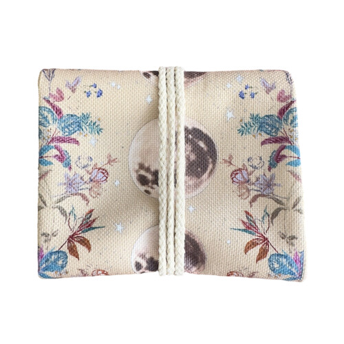 Tarot Card Holder With Spacious Interior Moon Phase Pattern