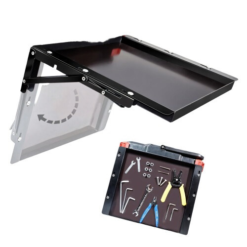 Organisation des outils magnétiques et zone de travail pliable