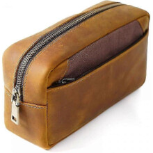 Leather Pencil Pouch Case,zippered Pen Pencil Holder Can Hold 80 Pens for School Office - CHUNC