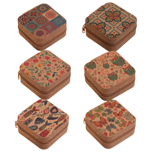 Porte-bijoux en cuir de Style rétro, taille compacte pour-C 2