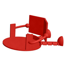 Convenient Tissue Rack Efficient Paper Towel Solution For-Red