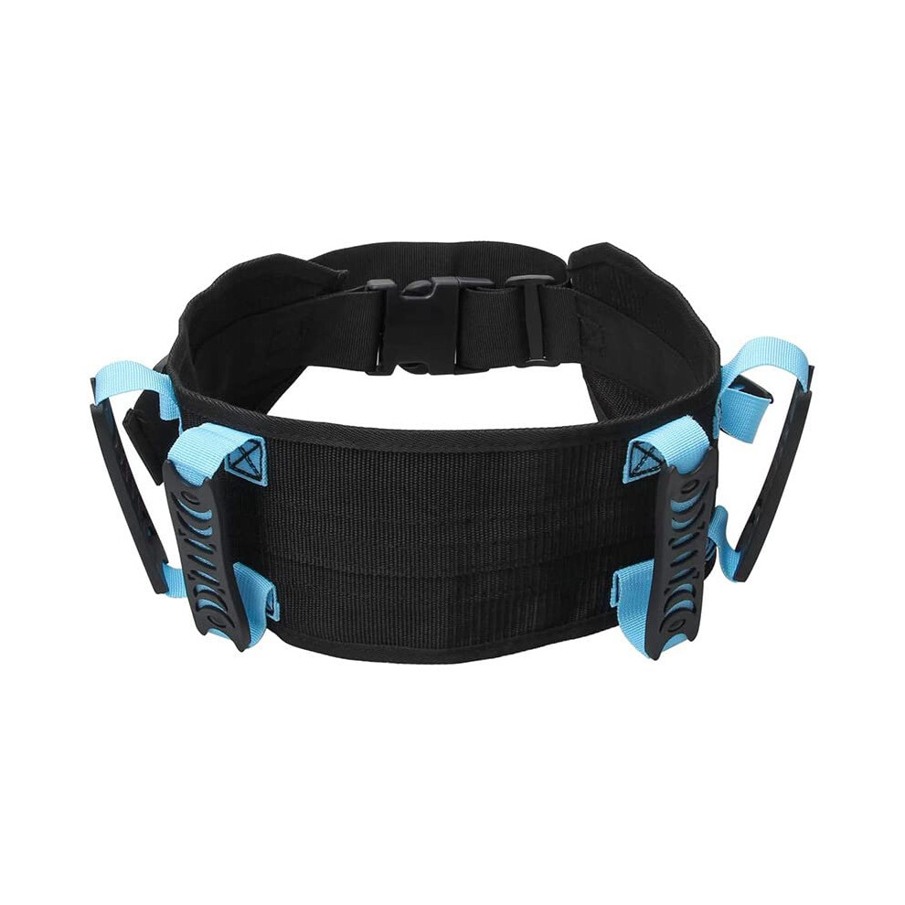 Gait Belt with Six Handles for Patient Transfer, Adjustable Safety Walking Assist Belt for Seniors 35â50in