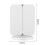 LED Three-folded Sides Portable Makeup Mirror Touch Screen LED Makeup Mirror Makeup Accessories 2