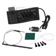 7545R Acoustic Guitar Pickup with 4 Band EQ Preamp, Four‑Band Tone Control for Acoustic Electric Guitar