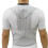 Upper Back Posture Corrector for Shoulders, Adjustable Neoprene Back Support Brace, Size L Silver 1