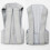 Upper Back Posture Corrector for Shoulders, Adjustable Neoprene Back Support Brace, Size L Silver 5