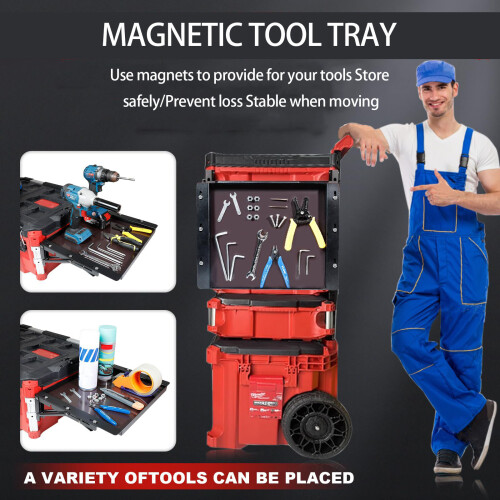 Organisation des outils magnétiques et zone de travail pliable 2
