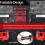 Organisation des outils magnétiques et zone de travail pliable 7