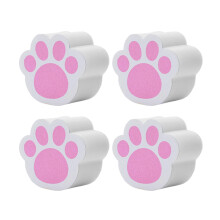 4Pcs Cat Paw Mirror Cleaning Sponge, Detergent Reusable Glass Cleaner for Bathroom and Car