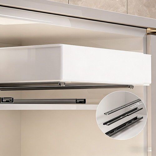 Extendable Sink Area Storage Rack Plastic Cabinet Shelf No-2 2