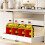 Extendable Sink Area Storage Rack Plastic Cabinet Shelf No-2 5