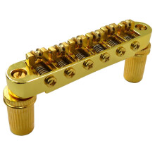 Gold TuneOMatic Roller Bridge for Epiphone Guitars, Enhanced Tuning Stability and Precise Intonation Control