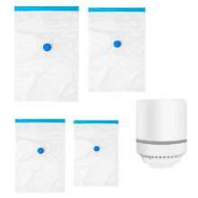 Clear Vacuum Storage Bags for Quilt Clothes Dustproof Luggage Vacuum Compression Bags for Travel