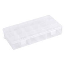 Maravilla organizativa, caja de pesca transparente con separadores para soluciones de contenedores ajustables, organizador de plástico no tó