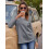 Damen-Fleece-Sweatshirt, warm gefütterter Pullover, Winteroberteil 3
