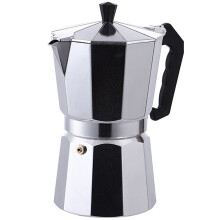 Klassische Espressokanne und Kaffeemaschine für den Herd, Moka-Kanne, kompatibel mit italienischer und kubanischer Café-Zubereitung