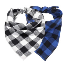 Κλασικό μαντήλι Buffalo Plaid PetTriangle με σαλιάρες, κόκκινο, πράσινο, καρό για σκύλους