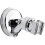 Chrome Finish Universal Wall Mounted Bracket, Fully Adjustable Shower Head Holder With Strong Suction, Easy To Install Abs Plastic Construct 1