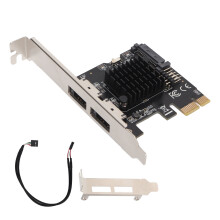 Verbinding van de volgende generatie, Gigabit Ethernet: 2-poorts 6.0Gbps netwerkkaart voor snelle gegevensoverdracht, voldoet aan PCI Express, ideaal