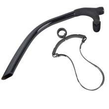 Tubo de snorkel seco compatible con aventuras submarinas, tubo de snorkel de buceo inodoro de respiración suave con sistema de seguridad anti