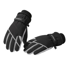 Guanti da sci invernali da donna, impermeabili, compatibili con touchscreen e antiscivolo, ideali per lo snowboard.