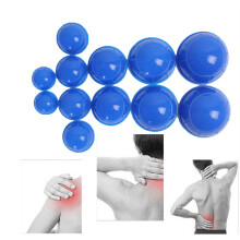 12 stk. silikone cupping sæt akupunktur cupping terapi sæt professionel kropsmassage vakuum cupping kop sæt