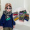 Kinderschal Herbst Winter neuer Schachbrett-Strickschal 5