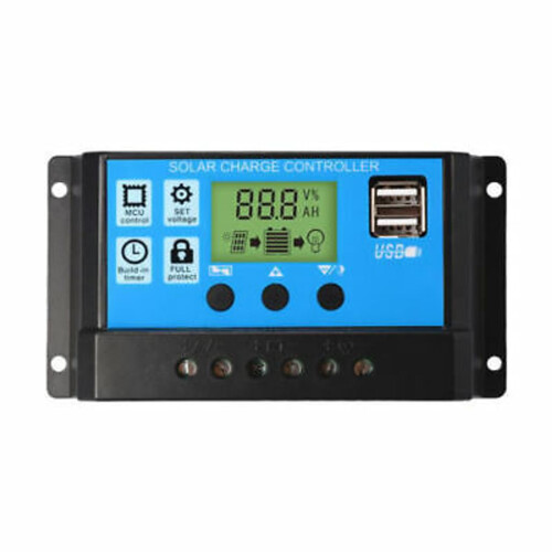Ηλιακός ελεγκτής με οθόνη LCD, προηγμένη διαχείριση PWM για οικιακά φωτοβολταϊκά