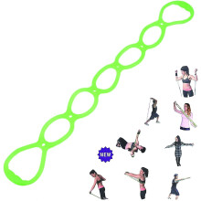 Fitness Multi-Ring Jelly Tube, Brystutvidelsesmotstandsbånd Kompatibelt med helkroppstøying, Yoga Pilates Boksing Kjernetrening, Mykt og sli
