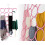 Anello organizer per sciarpe, appendiabiti per sciarpe, accessori per guardaroba, porta sciarpe con 28 anelli, organizer da appendere compat 5
