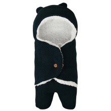 Sacco nanna per neonati in pile spesso, ideale per autunno e inverno.