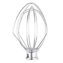 Professional Stainless Steel Wire Whip, 6-Wire KitchenAid Stand Mixer Accessory, Easy Clean Up & Durable, Ideal Compatible with Whipping Cre