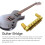 Gold TuneOMatic Roller Bridge for Epiphone Guitars, Enhanced Tuning Stability and Precise Intonation Control 4