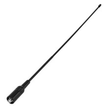 Antena de doble banda para radios bidireccionales, antena de radioaficionado VHF UHF de alta ganancia, antena flexible tipo látigo con conec