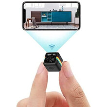 Mini-WLAN-Überwachungskamera, versteckte Spionagekamera für Zuhause, Babykamera, Heimkamera kompatibel mit Haustieren/Babys/Nannys, kabellos