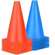 Training Traffic Cones, Multipurpose Agility Field Marker Compatible with Outdoor Activity, High Visible Color, Lightweight Portable, Fade R