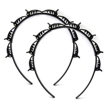 Haarband mit Clips, Haarbandclips, 2-teiliges Set aus gedrehten Haarbandclips, Haarband-Haarhalter, Haaraccessoires, Haarbänder, Styling-Kom