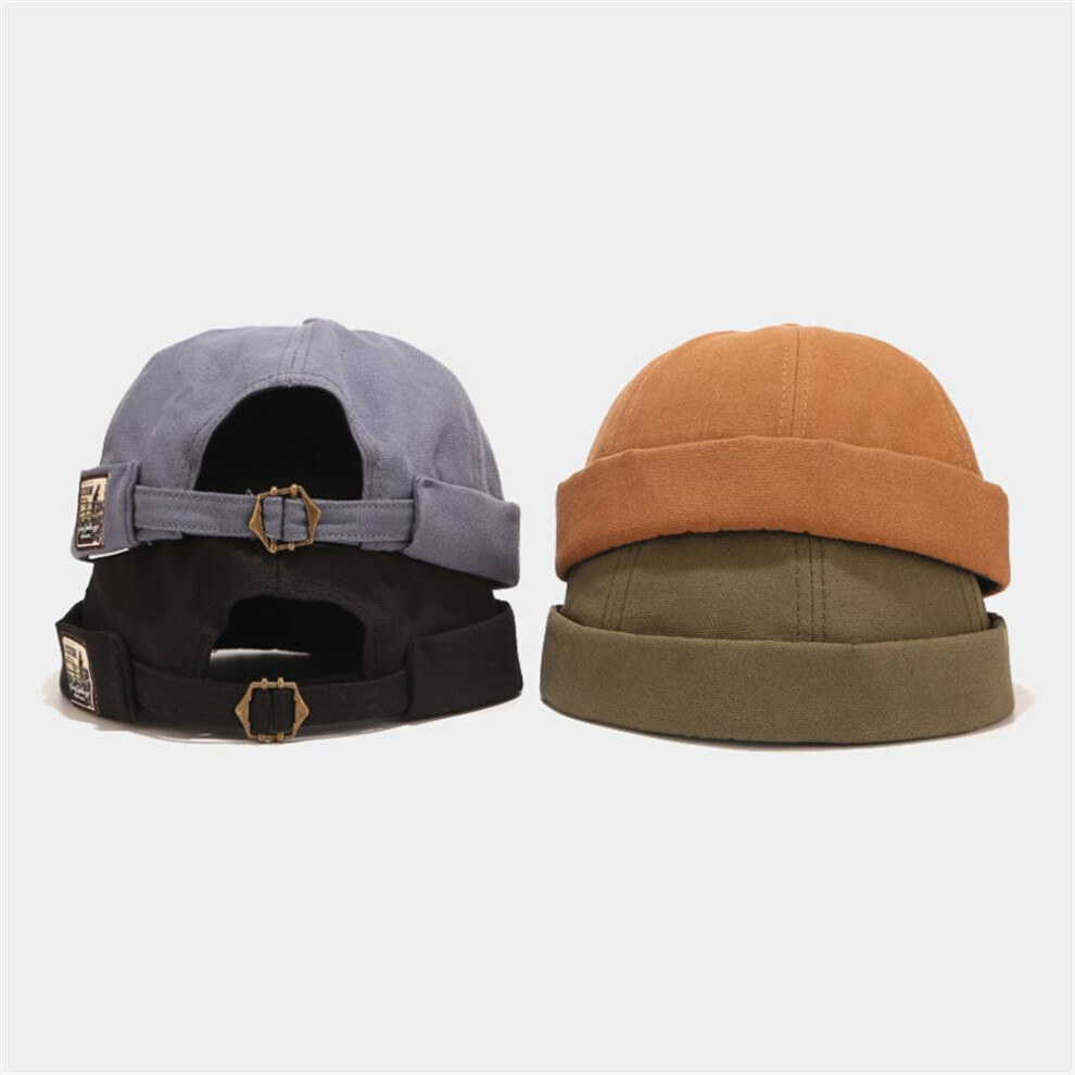 Vintage Docker Brimless Beanie Hats Retro Cotton Hat Breathable Adjustable Literary Landlord Women Hip Hop Hat 3564946412954