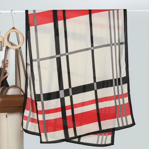 Γυναικεία Κασκόλ Lady Light Soft Fashion Solid Scarf Wrap Shawl καρό κασκόλ 2