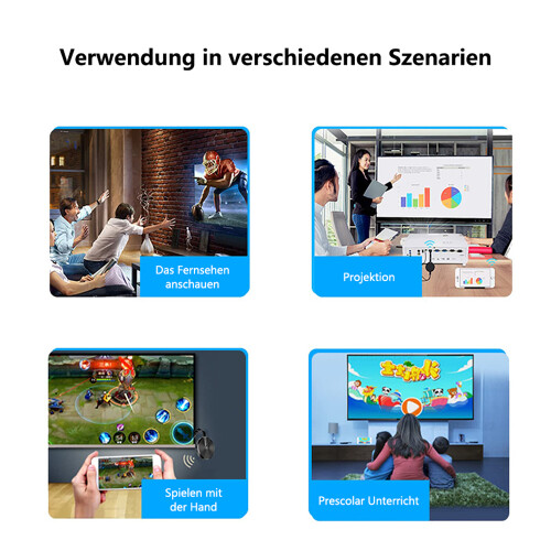 Miracast-dongle, trådløs HDMI-dongle-streaming, trådløs displaymodtager, Cast til iPhone/iPad/Android/iOS/Windows/Mac bærbar computer, pc ti 2