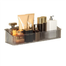 Clear Shower Caddy Bathroom Wall Shelf, Self Adhesive No Drilling Organizer for Bathroom Storage (Gray M)