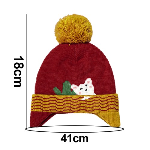 Barnmössa, vintervarm pojkar flickor mössa fleece 1