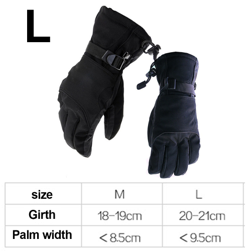 Luvas impermeáveis para esqui e snowboard, com bolso com zíper, compatíveis com homens. 1