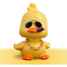 (Stand) Car Bobblehead Duck, Funny Dashboard Shaking Nodding Doll, Home Office Decor, Fun Gifts for Men Women Friends Birthday Christmas