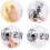 Chrome Finish Universal Wall Mounted Bracket, Fully Adjustable Shower Head Holder With Strong Suction, Easy To Install Abs Plastic Construct 4