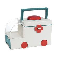 Large Waterproof First Aid Box for Home, Gray Medicine Storage Organizer with Tight Seal