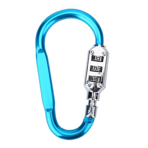 Versatile Security, Compact Carabiner, Resettable Combination Padlock For Everyday Use 1